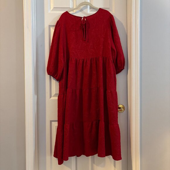 Ava & Viv Red Tiered Dress - Picture 2 of 5